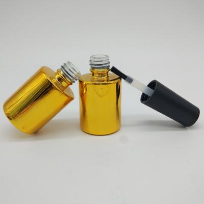 Chine L'OEM UV plaquent la bouteille d'or Vial Containers 1oz 2oz de vernis à ongles de plat à vendre