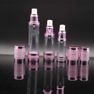 China Verpackenbehälter 120ml 150ml Matte Pink Airless Pump Cosmetics zu verkaufen