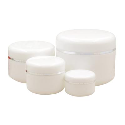 China 50ml 1000g White Plastic Eco Friendly Cosmetic Jars For Beauty Products for sale