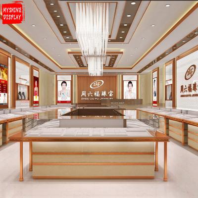 China Fashion Jewelry Store Interior Design Ideas Environmental Friendly Material High End Luxury Modern Jewelry Stores for sale