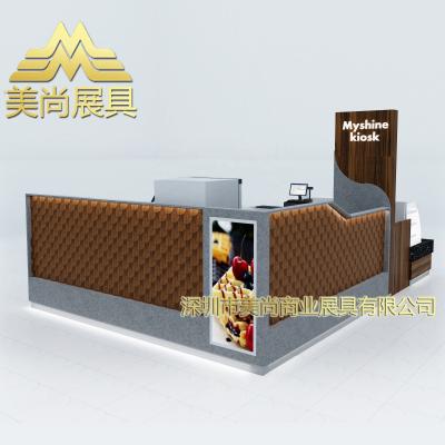 China PANEL Myshine Kiosk Customized Hot Food Booth Pancake Food Kiosk Mall Juicer Bar Kiosk For Sale for sale