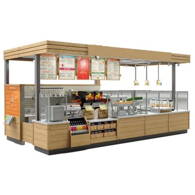 China Custom environment friendly food material kiosk display design food cart kiosk food kiosk for sale for sale