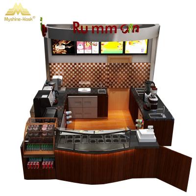 China High quality commercial furniture coffee kiosk cafe design ice cream kiosk cafe for sale for sale