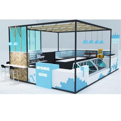 China Custom PANEL coffee kiosk indoor mall cafe kiosk for sale for sale