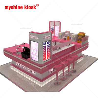 China Modern custom juice bar kiosk for sale bubble tea kiosk design ice cream kiosk for sale