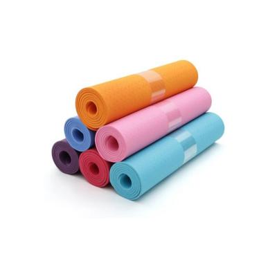 China Non-Slip Durable Double Layer Private Label Tape Washable Waterproof Yoga Mat Pad for sale