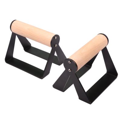 China Portable Workout Wooden Parallettes Push Up Bars Handstands Push Up Bars for sale