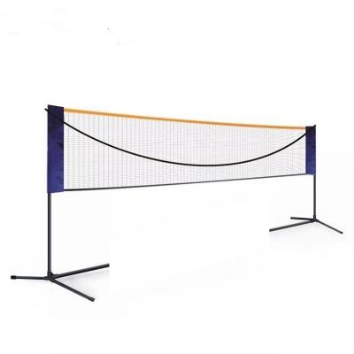 China Adjustable Portable Size Volleyball Badminton Tennis Net Set With Stand Frame For Adults And Kids for sale