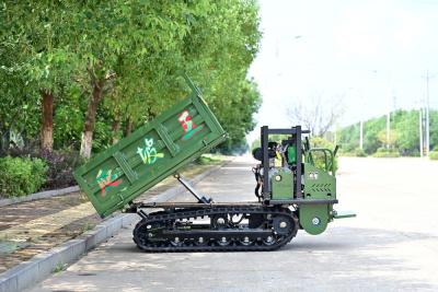 China Dieselmotorgetriebene GF2000 Gummi-Crawler-Dumper-Spur 2000kg Baumaschinen zu verkaufen