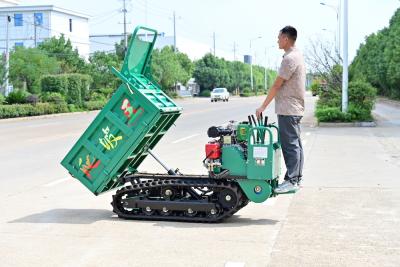 China 1 Tonne Höchstlast GF1000 Crawler Dumper Truck Hydraulisches Kippen Seitendumping zu verkaufen