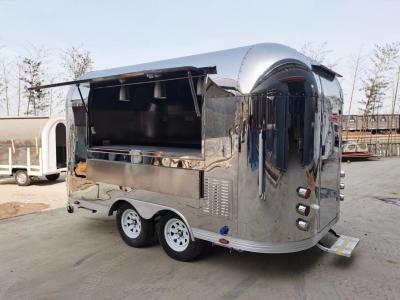 Cina Lussureggiante Airstream Mobile Food Trailer Multifunzione Street Food Truck Trailer in vendita