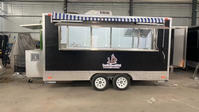 中国 Custom Size Fast Food Carts Cheap Mobile Food Truck Hot Dog Stand Ice Cream Cart Mobile Food Carts Trailer for Sale 販売のため