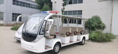 China New 4+1 Four Row Seats Sightseeing Electric Steel Frame Vehicle with Luggage Rack à venda