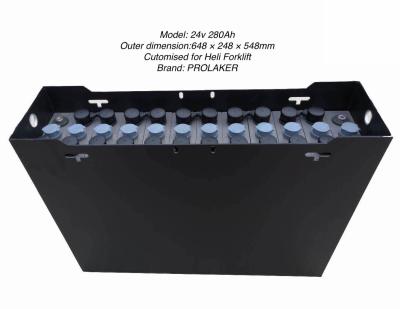 Chine batterie de traction de connexion de vis de 24v 280AH adaptée aux besoins du client pour Heli Forklift à vendre