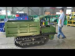 Oil Palm Planation Transporter 2000kg Durable Mini Loader Track Crawler Dumper