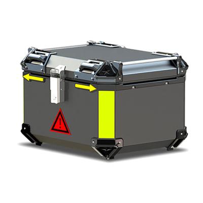 China Motorcycle Protection Boxes MOTOCENTRIC 65L Luxury Modern Protective Aluminum Box Motorcycle Top Tail Boxes Motorcycle Top Case for sale