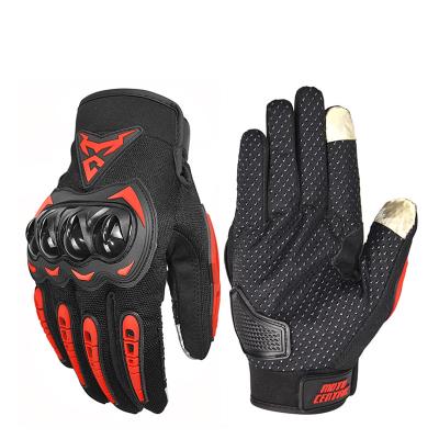 China Breathable Mens Full-Finger Motorcycle Gloves Anti-Slip With Drop Resistance And Breathable Rise for sale