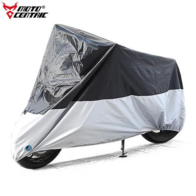 China MOTOCENTRIC Durable Waterproof Dustproof Sunproof Protective Motorcycle Cover Motorcycle UV Rain Cover With Keyholes Tearproof for sale