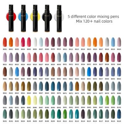 China Wholesale Nail Art Beauty O2NAILS 120 Colors Nail Gel Polish Set With UV Lamp CPSR Approved One Step Gel 3 In 1 Nail Polish Kit for sale