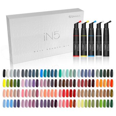 China O'2 High Gloss NAILS 120 Colors Amazing Fashionable One Step Gel Polish iN5 Kit For Person Use Market CPSR Got for sale