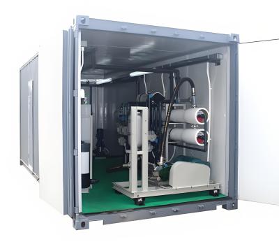 China 99% Salt Rejection Rate Containerized RO System With Media Filter Pretreatment for sale