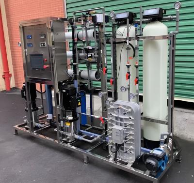 China RO EDI Water Purification System With 1-50m3/H Capacity and Two Stages for sale