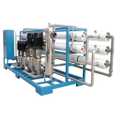 China Municipal Water Purification System 10-100 M3/Hr Nanofiltration With PLC Control for sale