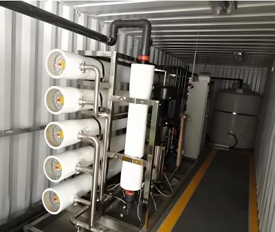 China Media Filter Or Ultrafiltration Containerized RO System With 99% Salt Rejection Rate for sale