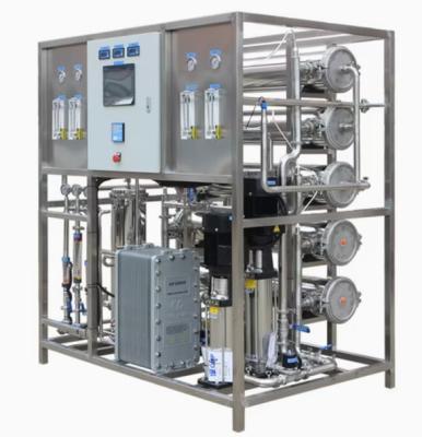 China Filmtec/Toray Membrane Siemens S7 PLC Industrial Grade Two Stages RO EDI Water Treatment Equipment for sale