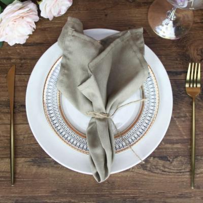 China Meita Home 100% Linen Napkins Reusable Elegant Custom Printed Linen Napkins Design Embroidery LOGO Table Napkins for sale