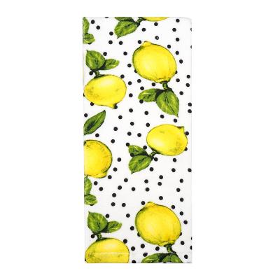 China Meita Home Lemon Cotton Tea Towel Sustainable 100% Kitchen Cleaning Dish Towel Printed for sale