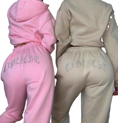 China Anti-pilling Big Velvet Special Hot Selling Tracksuit Set Custom Women's Hoodie Sweatshirt Suit for sale