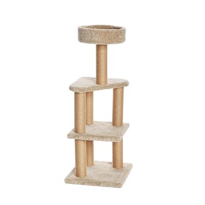 China Sustainable Multi-Level Cat Tree for Large Cats with Sisal Covered Scratch for sale