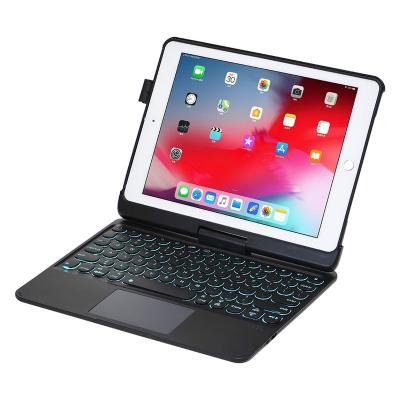 China Wireless Spin Backlit Touchpad Keyboard Case For iPad Pro Air 11 4/5 10.9 7th 8th 10.2 9th 9.7 iPad Pro Arabic Keyboard Air 3 10 Cases .5 for sale