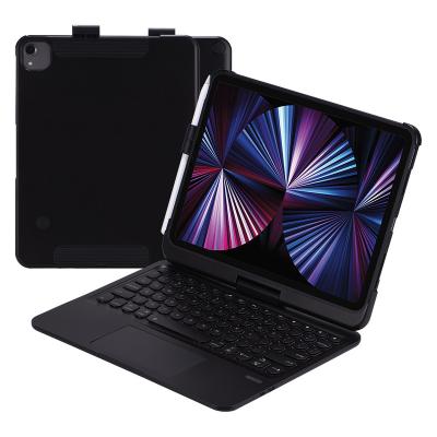 China 360 Degree Rotation Wireless Case For iPad Air4 iPad pro 11 2018 10.9 inch 2020 Bluetooth Keyboard Swivel Heavy Duty Flip Cover Stands for sale