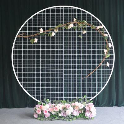 China Wedding Party Event Decoration Factory Wedding Circle Backdrop Stand Frame Gold Round Metal Balloon Arch For Birthday Party Bridal Shower Decoration for sale