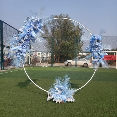 China Wedding Party Event Decoration Factory Round Metal Folding Circle Balloon Arch Stand for Baby Shower Birthday Party Wedding Graduation Backdrop Decoration for sale