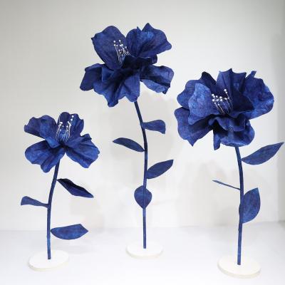 China Hot Sales Home Giant Paper Amazon Decoration Wedding Party Yiwu Artificial Flower For Wedding Party Decoration Window Display for sale