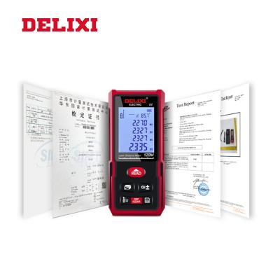 China Delixi Multi Functional Infrared High Accuracy Electronic Handheld Range Finder Ruler Measuring Instrument Filling Meter Laser for sale