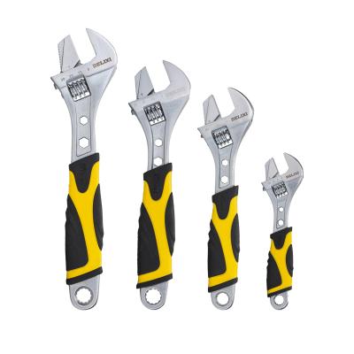 China Industrial High Carbon Steel 0-19mm Super Wide Adjustable Wrench High Quality Dual Function High Carbon Steel for sale