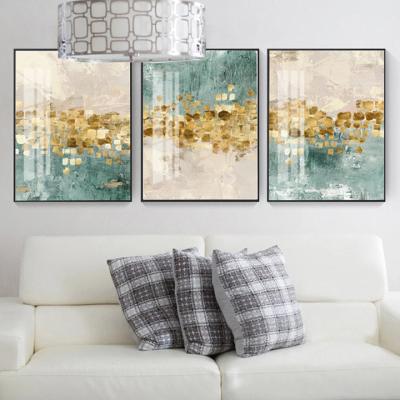 China Luxury Waterproof Nordic Minimalism Abstract Crystal Porcelain Paintings And Wall Art Picture Print Home Decor for sale