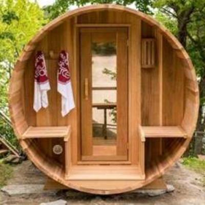 China High Quality Canadian Sauna Outdoor Computer Control Panel Red Cedar 6 Person Sauna Room for sale