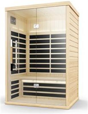 China Hemlock 2 Person 4 Person Infrared Computer Control Panel Low EMF Sauna Room With CE for sale