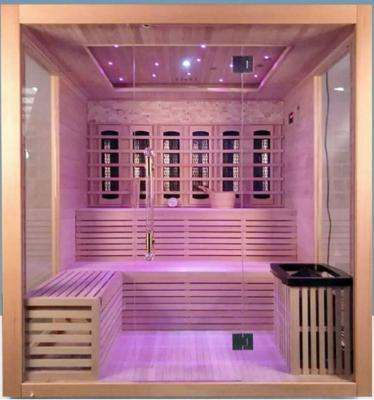 China Popular Computer Control Panel Hot Selling Hemlock 4 Person Sauna Room Accessories With CE ETL for sale