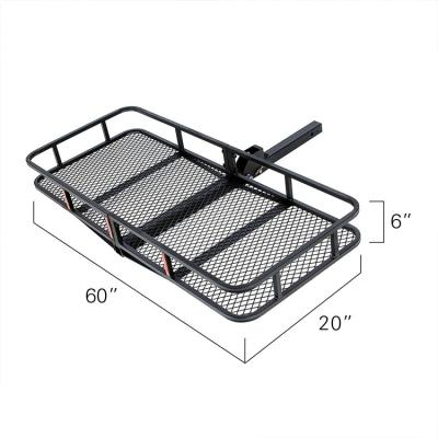 China Factory Hot Sale Folding Hitch Cargo Carrier Tray Hitch Bicycle Carrier Hitch Enclosed Frame for sale