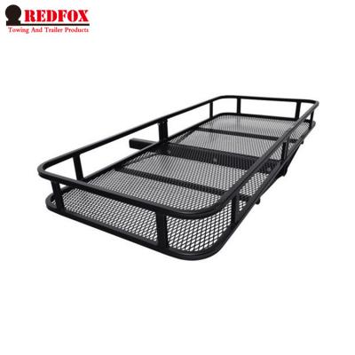 China Wholesale Heavy Duty Hitch Away Cargo Carrier Box Hitch Basket Carrier Swing Folding Mounted Cargo Carrier for sale