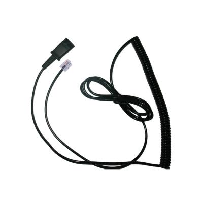 China Call Center RJ9 to QD Adapter Cable for Plantronics Headset for sale