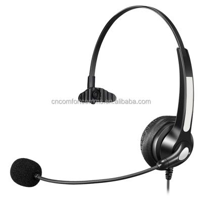 China Headband Call Center Noise Canceling Headset With Quick Connector for sale