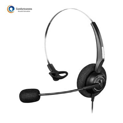 China Headband Call Center Noise Canceling Telephone Headsets for sale