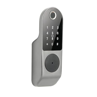 China TTLock Safety and Security Digital Contron Smart Wireless Remote Fingerprint Glass Door Lock for Office for sale